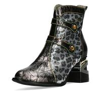 LAURA VITA Bottines Femme Orlyo 07, Pointure:40 EU, La Couleur:Argent