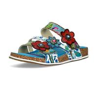 LAURA VITA BRCYANO Mules Femme Bleu