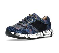 LAURA VITA Chaussures à Lacets Sneaker pour Femmes Burton 05, Pointure:39 EU, La Couleur:Bleu
