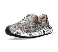 LAURA VITA Chaussures à Lacets Sneaker pour Femmes Burton 11, Pointure:40 EU, La Couleur:Argent