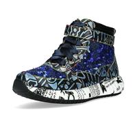 LAURA VITA Chaussures à Lacets Sneaker pour Femmes Burton 22, Pointure:38 EU, La Couleur:Bleu