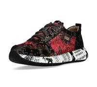LAURA VITA Chaussures à Lacets Sneaker pour Femmes Burton 38, Pointure:38 EU, La Couleur:Rouge
