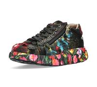 LAURA VITA Chaussures à Lacets Sneaker pour Femmes Nikito 04, Pointure:40 EU, La Couleur:Noir