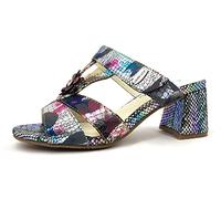 Laura Vita Jachino 02 Mules pour femme, Noir et multicolore., 39 EU