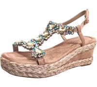 LAURA VITA, Marieo 11 0006907, Femme Nu-Pied Beige Fantaisie - 38 EU