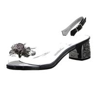 Laura Vita Misstyl by MILY 22 Sandales à bride arrière pour femme Transparent, Noir , 36 EU