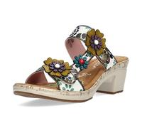 LAURA VITA Mules en Cuir pour Femmes Beao 10, Pointure:40 EU, La Couleur:Beige