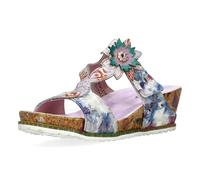 LAURA VITA Mules en Cuir pour Femmes Beclindao 25, Pointure:39 EU, La Couleur:Violet
