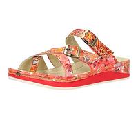 Mules Femme - LAURA VITA - BRCUELO 106 - Talon plat - Rouge - Cuir