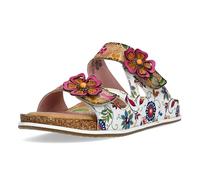 LAURA VITA Mules en Cuir pour Femmes Brcyano 32, Pointure:39 EU, La Couleur:Beige