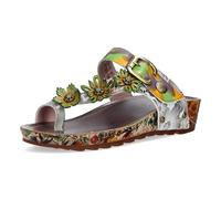 LAURA VITA Mules en Cuir pour Femmes Brcyano 88, Pointure:39 EU, La Couleur:Marron