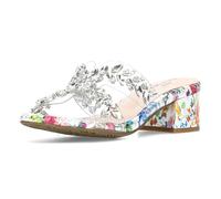 LAURA VITA Mules en Cuir pour Femmes HUCBIO-41, Pointure:38 EU, La Couleur:Blanc