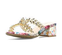 LAURA VITA Mules en Cuir pour Femmes HUCBIO-41, Pointure:40 EU, La Couleur:Or