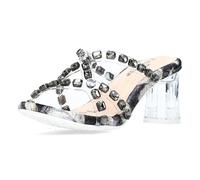 LAURA VITA Mules en Cuir pour Femmes JACBO-23, Pointure:39 EU, La Couleur:Noir