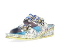 LAURA VITA Mules en Cuir pour Femmes Jacdiso 06, Pointure:38 EU, La Couleur:Multicolore