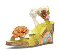 Laura Vita Sandale Femme Avec Motif Floral Et Application De Fleurs Balade 23