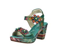 Laura Vita Sandales à lanières pétrole, Taille 39