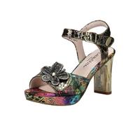 LAURA VITA Sandales Mode Femme HICAO-1023, Pointure:39 EU, La Couleur:Marron