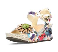 LAURA VITA Sandales Mode Femme Barry 36, Pointure:39 EU, La Couleur:Beige