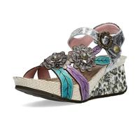 LAURA VITA Sandales Mode Femme Barry 41, Pointure:40 EU, La Couleur:Gris