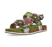 LAURA VITA Sandales Mode Femme Brcyano 38, Pointure:39 EU, La Couleur:Vert