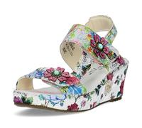 LAURA VITA Sandales Mode Femme FACDIAO-37, Pointure:38 EU, La Couleur:Blanc