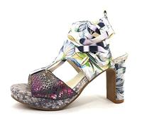 LAURA VITA Sandales Mode Femme Hicao 09, Pointure:40 EU, La Couleur:Gris