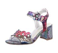 LAURA VITA Sandales Mode Femme Jachino 10, Pointure:38 EU, La Couleur:Noir