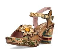 LAURA VITA Sandales Mode Femme NELLAO 31, Pointure:37 EU, La Couleur:Beige
