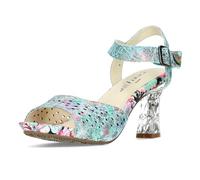 LAURA VITA Sandales Mode Femme Nino 01, Pointure:38 EU, La Couleur:Turquoise