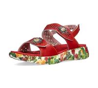 LAURA VITA Sandales Mode Femme SANAO 53, Pointure:38 EU, La Couleur:Rouge