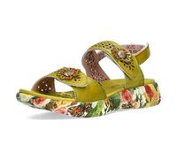LAURA VITA Sandales Mode Femme SANAO 53, Pointure:41 EU, La Couleur:Vert