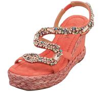 LAURA VITA Sandales pour Femmes MARIEO13 Taille 39 Couleur Corail