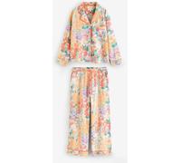lauraashley Laura Ashley Cotton Dobby Button Through Pyjamas orange FR 42 (EU 40)
