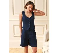 lauraashley Laura Ashley Linen Bermuda Shorts bleu FR 46 (EU 44)