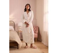 lauraashley Laura Ashley Romilly Embroidered Robe pâle M (FR 42-44)