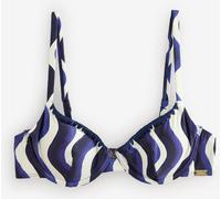 lauraashley Laura Ashley Wave Print Bikini Top bleu 95 D