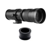 LAURAG Objectif super télézoom MF F/8.3-16 420-800 mm T2 Mount avec bague d'adaptation M-Mount Filetage 1/4 de rechange pour appareils photo Canon M M2 M3 M5 M6 Mark II M10 M50 M100 M200