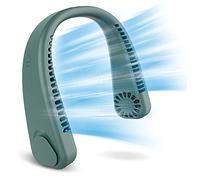 LAURAG Ventilateur de cou à suspendre, portable, paresseux, sans feuilles, ventilateur de cou suspendu, refroidissement, muet, sports de plein air, cadeau de chargement USB portable, F2-hitching Neck