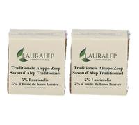 LAURALEP Savon d'Alep 5% 2x180 g