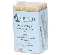 Lauralep Savon d'Alep Bio 20% d'Huile de Laurier et Huile de Nigelle 150g