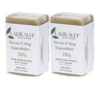 LAURALEP Savon d'Alep Légendaire 75% laurier 2x150 g