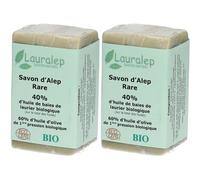 LAURALEP Savon d'Alep Rare BIO 40% laurier 2x150 g