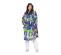 LAURASØN Poncho imperméable Unisexe à Capuche avec imprimé Vert Citron 1Size 840283409-1