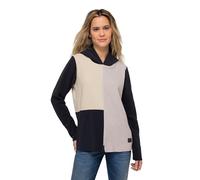 LAURASØN Sweat à Capuche en Polaire, Larges Rayures Color Block et Manches Longues. Label Oeko-TEX Marine XL 824576130-XL