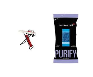 Laurastar GO Centre de Repassage & Recharge Filtre Anticalcaire - Lot de 3, Granulés Anti-Corrosion, Anti-Sel, Anti-calcaire, Adapté aux Filtres à Eau Anti-calcaire Intégrés et Externes