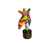 Laure TERRIER Statue de Femme Nana Danseuse, en résine Multicolore. Hauteur 60 centimètres avec Le Socle