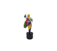 Laure TERRIER Statue de Femme Ronde, Style Nana, résine Multicolore. Hauteur 15 centimètres