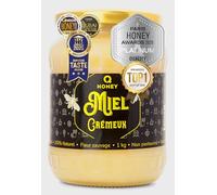 Lauréat Platine - 2025 Paris International Honey Awards & Brussels Superior Taste Award - Miel Crémé Brut Pur 1kg, Facile à Tartiner, Naturel, Non Filtré, Non Chauffé, Non Pasteurisé