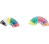 Laurel 126131399 Trombones Laurel couleurs assorties recouvertes de plastique, 75 pcs.